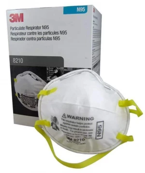 3M 8210 N95 Particulate Respirator, 20 Masks Per Box, Expiration Date 10/2025