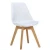 Import Dining Chair Cross wood leg plastic dining chair modern simple hotel dining chair Wooden Legs Frame Fabric armrest dining chair from Taiwan