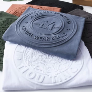 NADANBAO 2022 Custom Men 3d Print Logo Graphic T Shirts Embossed T-Shirt oversized T Shirts 100% Cotton Custom TShirt