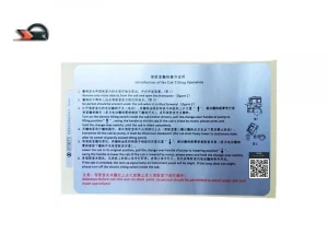 DZ93259820111  Flip over instruction plate in Chinese and English  SHACMAN  F3000  Truck reversal instructions