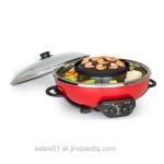 Multi-function Indoor Smokeless Nonstick Korean Electric Grill With Hot Pot 2 In1