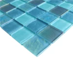 Swimming Pool Glitter Blue Glass Mosaic