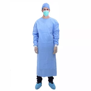Medical Blue Sterilized Disposable Gown