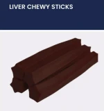 Denta Bites Dog Treats | Calcium, Liver & Fish Chewy Sticks