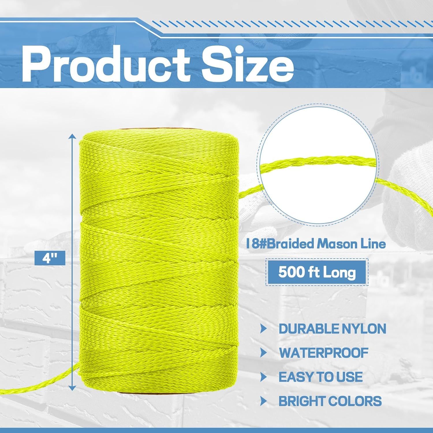 Buy High-grade A6 Mason Line String, Braided Nylon Twine Decoy Line ...