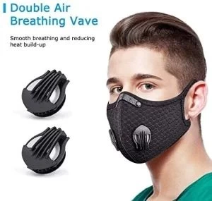 Dust_Mask Reusable Respirators Unisex Mouth_Mask Adjustable for Allergies Woodworking, Cycling, Running, Outdoor Sports