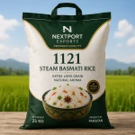Premium Pakistani 1121 Steam Basmati Rice Export Quality