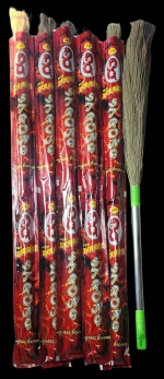 Grass broomstick