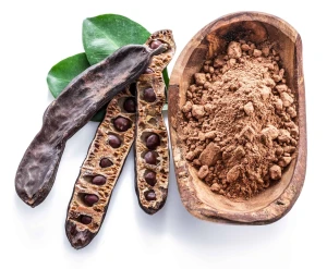 Pure Carob Chips Vegan Chocolate Alternative Sugar-Free Gluten-Free Snack for Baking Desserts and Healthy Treats