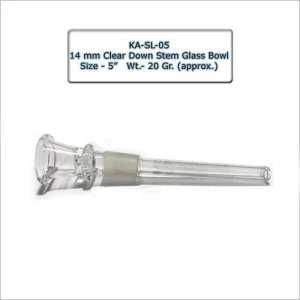 14 mm Clear Down Stem Glass Bowl
