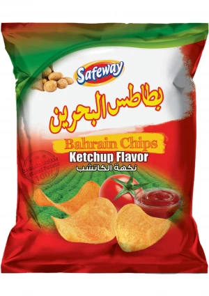 Bahrain Potato chips, ketchup flavor snacks