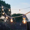 10m E27 White Festoon Belt, Connectable with 10 Vintage LED Filament Style Bulbs