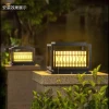 Outdoor Anti-Pillar Headlight Villa Solar Garden Lighting For Garden Gate LED Landscape Lamp