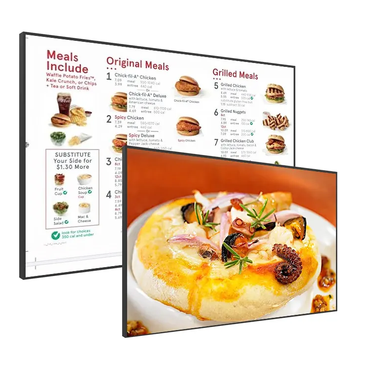 Buy 32 43 49 55 Inch Digital Menu Board Lcd Digital Signage Hardware ...