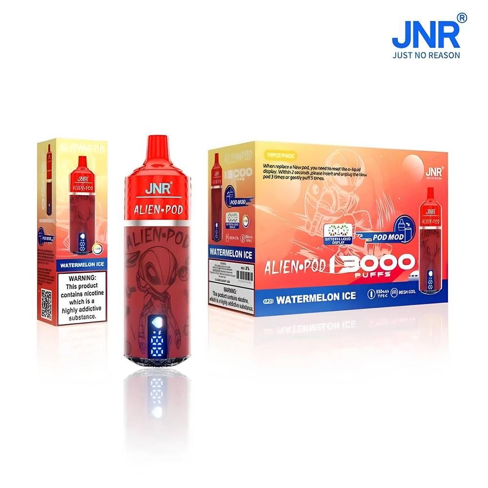 Buy Jnr Alien Pod 13000 Puffs Disposable Vape 2% 5% Options-trusted ...