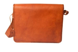 Leather Laptop Messenger Bag or Men