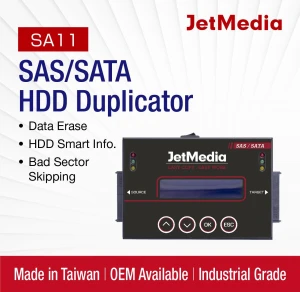 JetMedia SA11 18G/min SAS Server Hard Drive SSD/NGFF/mSATA Eraser Duplicator