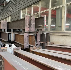 Steel structural frame workshop processing