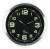 Import 10 inch plastic frame  luminous dial metal hands  night glow wall clock good for home decoration from China