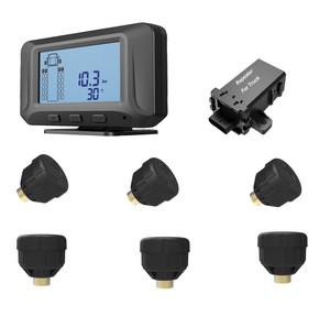 10 tires truck external tpms with rs232 tpms wireless tire pressure monitoring system