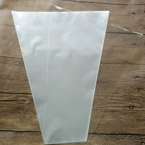 100% biodegradable and compostable flower sleeve bags PLA trapezoid plant pot sleeve bags