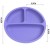 Import 100% Silicone Plates for Toddlers Divided Baby Plates Non-Toxic, BPA Free Dishwasher/Microwave Safe Silicone Kids Plates from China