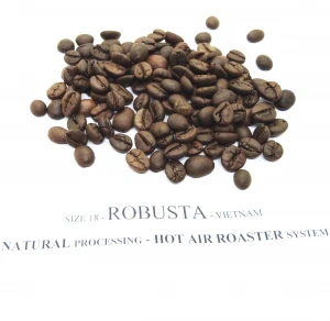 1000 gram 12 months Shelf Life Hot Air Roast Type 100 % Robusta s18 Robusta s18 coffee bean from Vietnam