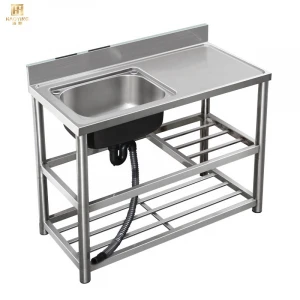 100*50*80cm HY-F100 new single bowl stainless steel kitchen sink