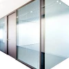 108mm HPL soundproof modem aluminum clear office glass partition wall