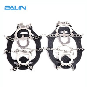12 Teeth Walker Snow Ice Walking Hiking Shoe Safety Chain/Grip Grippers For Feet Euro 41-45 yards