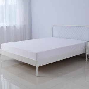 125gsm cotton terry mattress protector with deep skirt waterproof breathable mattress cover oem