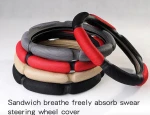 15 inch universal breathe freely car accessories interior decorative anti slip auto car steering wheel cover