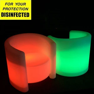 16 color changing IR remote high quality glowing led furniture for night club bar furniture