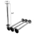 Import 18 Inch DIY Industrial Pipe Furniture Legs for Coffee Table from China