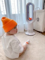 1950W Home Stand Electric Heater PTC Ceramic 3S Fast Heating Warm Hand Portable 28 Inches Personal Space Desktop Small Heater