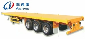 2 axle 3 axle 40ft container semi trailer chassis flat bed trailer for sale