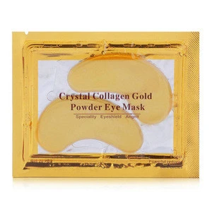 2017 Hot Sale Anti Aging Anti Wrinkle Crystal Collagen 24k Gold Powder Eye Mask