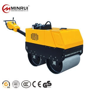 2017 hot style 1 ton hand hold double drums road roller for sale