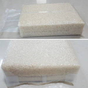 2017 Newest hot seal waterproof rice brick food grade plastic packing saver vacuum bag