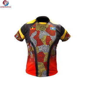 2018 Design your own football wear Fashion polo style rugby jersey for team