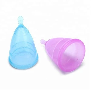 2018 Fda Liquid Silicone wemons and ladys Reusable silicone cup menstrual cups