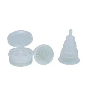 2018 Hot FDA Silicone Collapsible Menstrual Cup