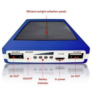 2018 New 10000mAh Dual USB Power Bank Mobile Cell Phone Solar Charger