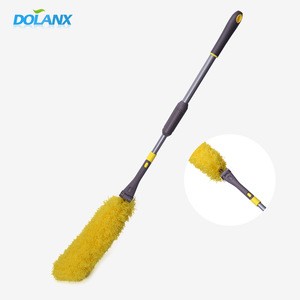 2018 new arrival foldable microfiber yellow telescopic cleaning air duster