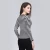 Import 2018 new design o-neck stripe long sleeve tight knitwear sweater for women from China