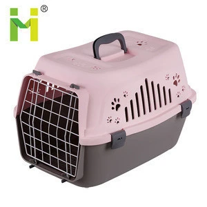 2018 New Design Transport Box Pet Air Box Travel Carrier Cages Portable Plastic Dog Carrier