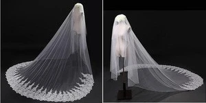 2018 Wholesale High Quality Handmade Wedding Bridal Veils Lace Bridal Veils