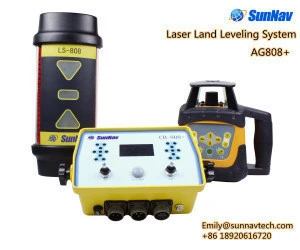 2019 hot SunNav High Precision Laser land leveling AG808,Scraper option,Agriculture machine laser receiver