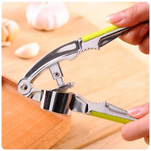 2020 Brand New Multifunction Garlic Press Cut And Squeeze Professional Grade Stainless Steel Chestnut Clamp Kitchen Tool