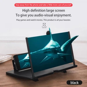 2020 Dropshipping12 inch Folding Enlarged Phone Screen Magnifier Radiation Eye Protection 3D HD Video Amplifier Mobile Holder